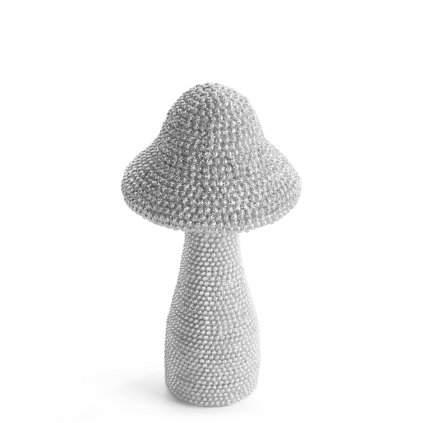 DEKORAČNÍ SOŠKA ELDO 8X8X14 CM STŘÍBRNÁ