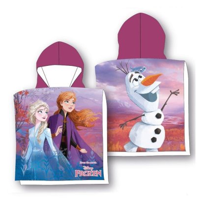 recznik bawelniany ponczo 55x110 kraina lodu 024