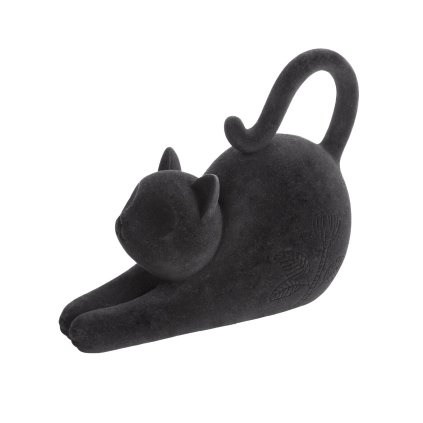 DEKORAČNÍ SOŠKA MOLY 23X10X17 CM ČERNÁ