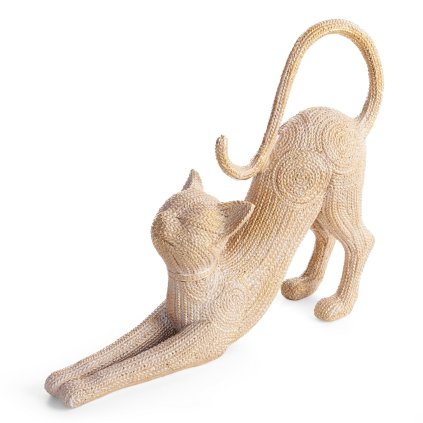 DEKORAČNÍ SOŠKA VALERI 32X8X25 CM ZLATÁ