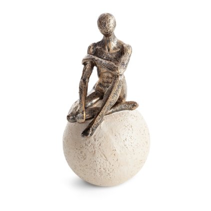 DEKORAČNÍ SOŠKA OSCAR 12X12X22 CM KRÉMOVÁ