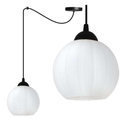 lampa wiszaca sufitowa zyrandol costa czarny pajak loft pojedynczy nad stol i wyspe e27