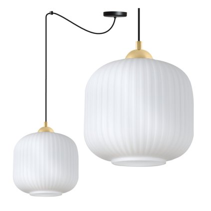 lampa wiszaca sufitowa zyrandol riffle czarny pajak loft do jadalni kuchni salonu bialy szklany
