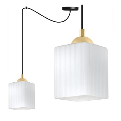 lampa wiszaca sufitowa zyrandol riffle czarny pajak loft do salonu kuchni bialy szklany e27