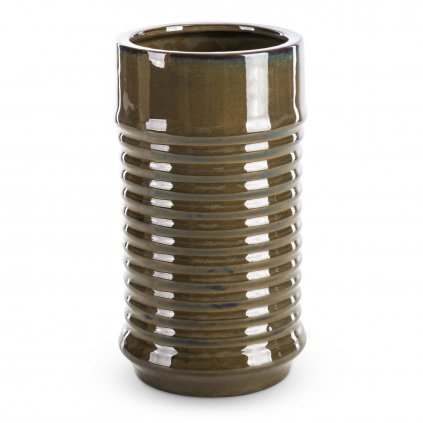 DEKORAČNÍ VÁZA SAMI (FI) 15X26 CM HNĚDÁ