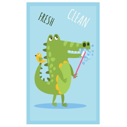 recznik przedszkolny dla dziecka 30x50 krokodyl