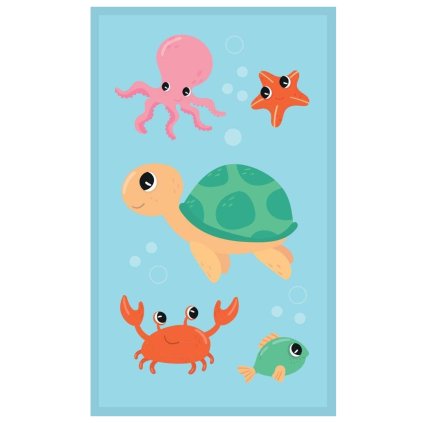 recznik przedszkolny dla dziecka 30x50 zolw morski