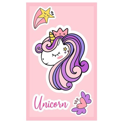 recznik przedszkolny dla dziecka 30x50 jednorozec
