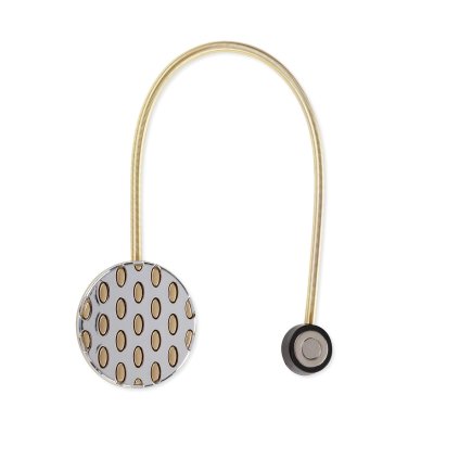 SADA 2KS DEKORAČNÍ SPONA NA ZÁVĚS CORDA S MAGNETEM 5 X 17 CM ZLATÁ