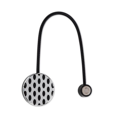 SADA 2KS DEKORAČNÍ SPONA NA ZÁVĚS CORDA S MAGNETEM 5 X 17 CM ČERNÁ