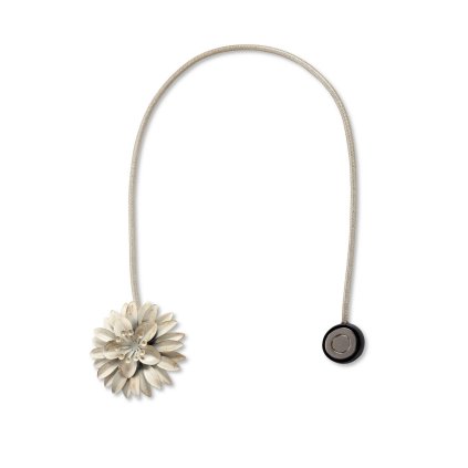 SADA 2 KS DEKORAČNÍ SPONA NA ZÁVĚS 59 S MAGNETEM 6 X 23 CM BÉŽOVÁ