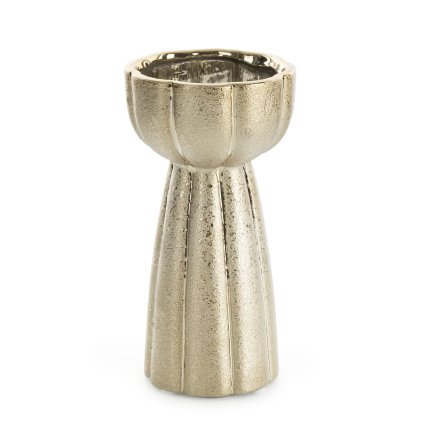 KERAMICKÁ VÁZA MERIN 11X11X20 CM ZLATÁ