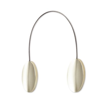 SADA 2KS DEKORAČNÍ SPONA NA ZÁVĚS MORA1 S MAGNETEM 3 X 15 CM ŠAMPAŇSKÁ