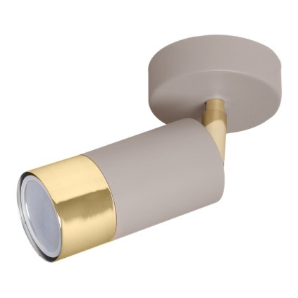 lampa sufitowa scienna reflektor pojedynczy hugo kaszmirowy bezowy do kuchni lazienki