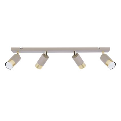 lampa sufitowa reflektor listwa hugo kaszmirowy bez taupe do kuchni przedpokoju