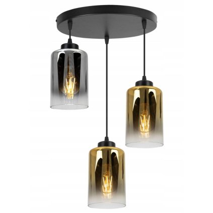 wiszaca nowoczesna lampa w stylu loft z regulacja