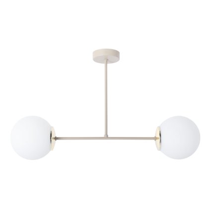 lampa wiszaca sufitowa zyrandol siena kaszmir bez biale szklane kule do salonu jadalni