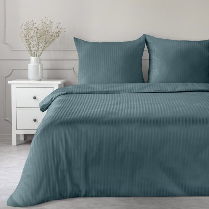 SATÉNOVÉ POVLEČENÍ VERA 160X200 CM, 2 KS 70X80 CM SVĚTLEMODRÉ