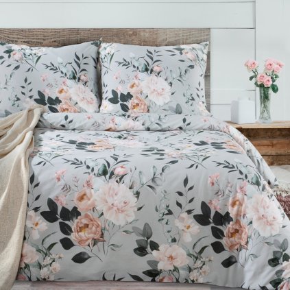 RENFORCÉ POVLEČENÍ ROSITA 160X200 CM, 2 KS 70X80 CM KVĚTY