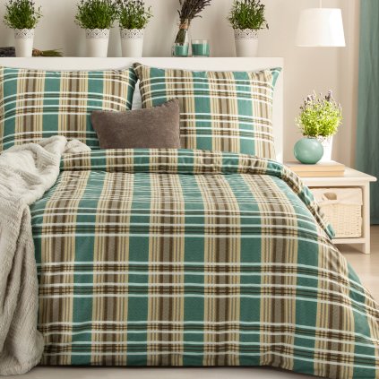 SATÉNOVÉ POVLEČENÍ SPRING65 200X220 CM, 2 KS 70X80 CM VZOROVANÉ