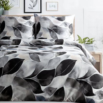 SATÉNOVÉ POVLEČENÍ SPRING75 160X200 CM, 2 KS 70X80 CM LISTY