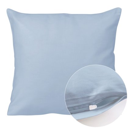 poszewka satyna bawelna niebieski 009 40x40