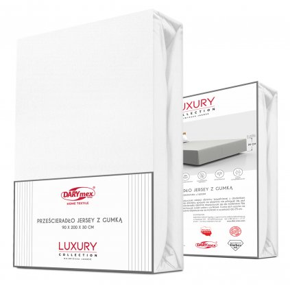 przescieradlo jersey elastan z gumka white bialy 9