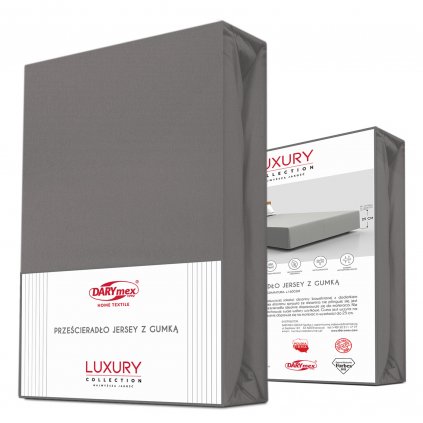 przescieradlo jersey elastan z gumka anthracite an