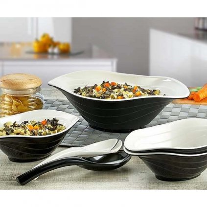 mel duet kpl misek lyzki 6elementow czarno bialy