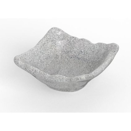 x melamina granite miska pojedyncza 9cm szara