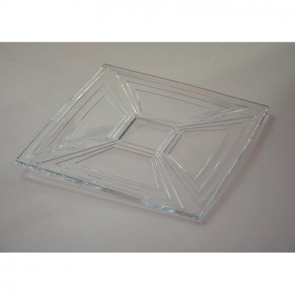 bohemia talerz krysztalowy kwadrat 330mm