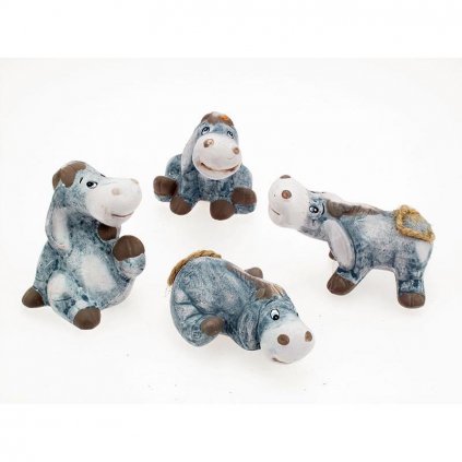 figura ceramiczna osiolek 9cm