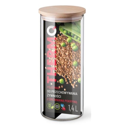 thermo pojemnik na zywnosc 14l drewniana pokryw