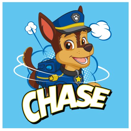 recznik prasowany dzieciecy 30x30 psi patrol chase