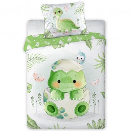 posciel bawelna 100x135 40x60 dinozaur