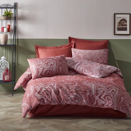 posciel bawelniana marble terra 220x200 cottonlove