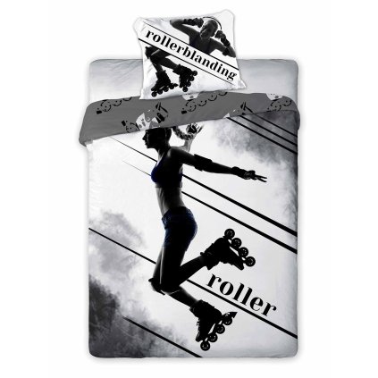 posciel bawelna 160x200 1p70x80 sport rolki