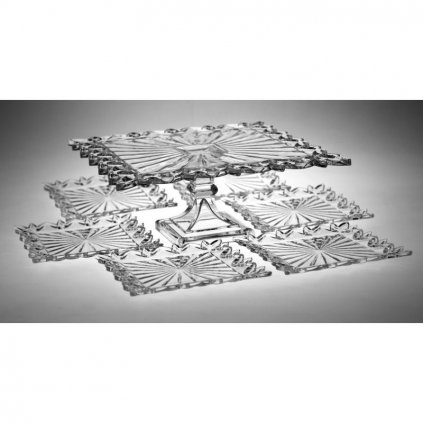 bohemia pierce zestaw tortownica 6x talerz des