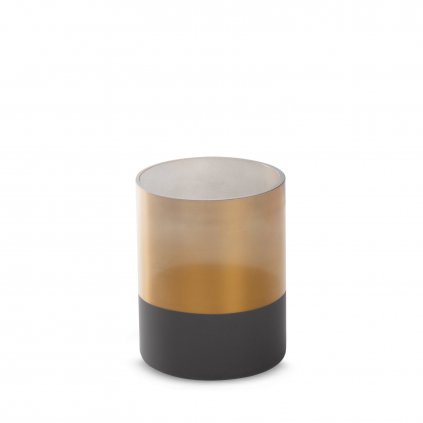 SKLENĚNÝ SVÍTNÍK LIMITED COLLECTION ALISMA 12X15 CM HNĚDÁ/ZLATÁ