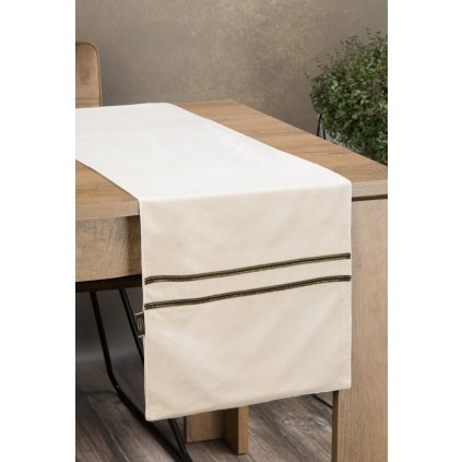 UBRUS GLEN 4 35X180 CM KRÉMOVÝ