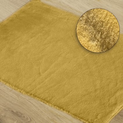 PŘEDLOŽKA DO KOUPELNY EMILIO 60X90 CM HOŘČICOVÁ