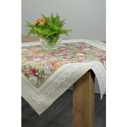 UBRUS OLI 100X100 VZOROVANÝ