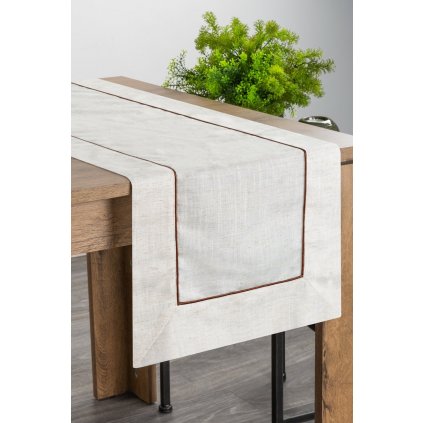 UBRUS REGINA 40X180 CM PŘÍRODNÍ