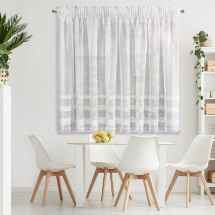 ZÁCLONA NA PÁSCE EFIL 395X150 CM BÍLÁ