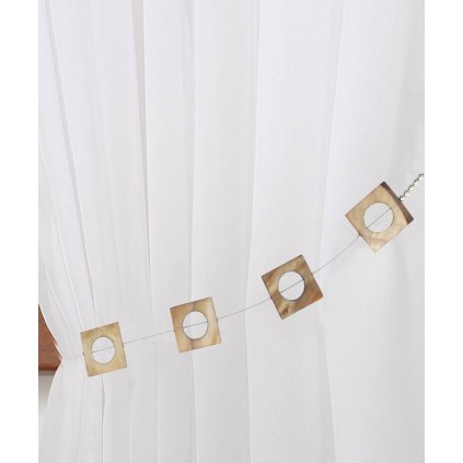 DEKORAČNÍ ŠŇŮRA NA ZÁVĚS 42 HNĚDÁ