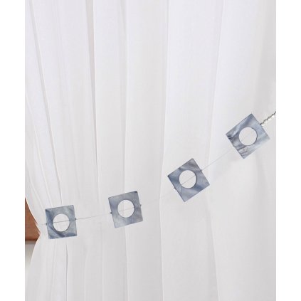 DEKORAČNÍ ŠŇŮRA NA ZÁVĚS 42 STŘÍBRNÁ