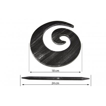 DEKORAČNÍ SPONA NA ZÁVĚS 03 ČERNÁ