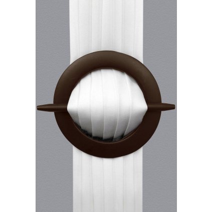 DEKORAČNÍ SPONA NA ZÁVĚS 21 HNĚDÁ