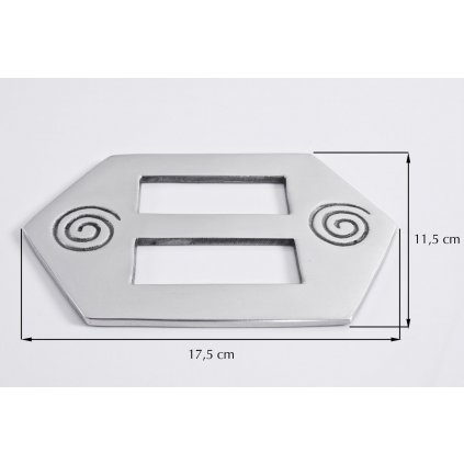 DEKORAČNÍ SPONA NA ZÁVĚS 037 STŘÍBRNÁ