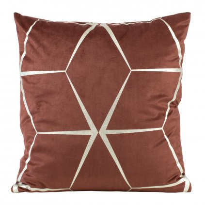 DEKORAČNÍ POVLAK NA POLŠTÁŘ BLINK28 45X45 CM CIHLOVÁ